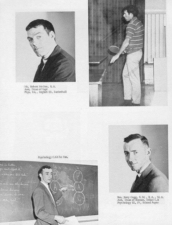 TOC  for  Villa Saint Jean International School  1970 Yearbook Le Chamois Faculty p12